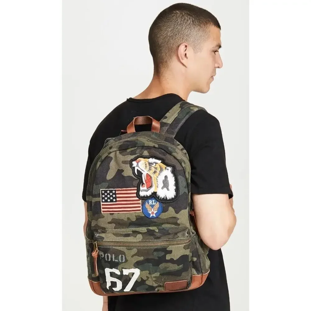 NWT❤️Polo Ralph Lauren Camouflage Canvas Backpack